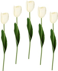 IGEA, I.GE.A. Kunstblume »Real Touch Tulpen«, (5 St.), 5er Set künstliche Tulpenknospen, Kunstblumen, Stielblume, I.GE.A. Kunstblume »Real Touch Tulpen«, 5er Set künstliche Tulpenknospen, Kunstblumen, Stielblume