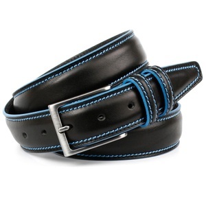 | Blau Kontrast mit Aktion kaufen Ledergürtel Sportiver Anthoni in Stitching Preisvergleich Crown & online