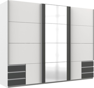 Wimex, Wimex Schwebetürenschrank »Emden«, Ausführung mit Spiegel, Wimex Schwebetürenschrank »Emden moderner Kleiderschrank mit Spiegel und Schubladen BESTSELLER«, Schlafzimmer Schrank Garderobenschrank mit Schwebetüren Topseller