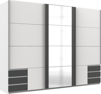 Wimex, Wimex Schwebetürenschrank »Emden«, Ausführung mit Spiegel, Wimex Schwebetürenschrank »Emden moderner Kleiderschrank mit Spiegel und Schubladen BESTSELLER«, Schlafzimmer Schrank Garderobenschrank mit Schwebetüren Topseller