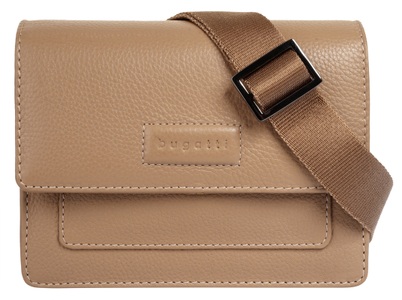 Bugatti, bugatti Umhängetasche »ELSA«, echt Leder, Elsa Schultertasche S Sand