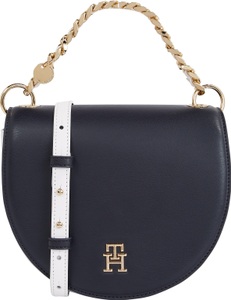 Tommy Hilfiger, Tommy Hilfiger Umhängetasche »TH CHIC SADDLE BAG CB«, mit dekorativem Anhänger, 
