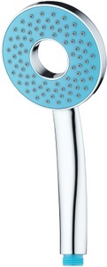 Eisl, Eisl Handbrause »Rio«, Duschkopf mit Wassersparfunktion in Ringform, Chrom/Türkis, Eisl Handbrause »Rio«, Duschkopf mit Wassersparfunktion in Ringform, Chrom/Türkis