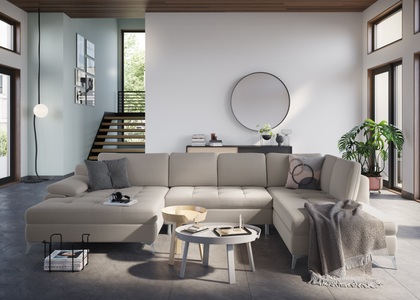 sit&more Wohnlandschaft, mit Mega-Recamiere, wahlweise mit Bettfunktion und Bettkasten