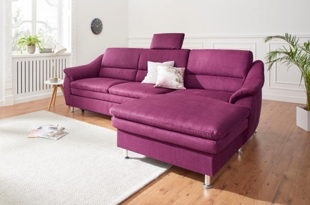 SIT&MORE, sit&more Ecksofa, sit&more Ecksofa »Cardoso L-Form«, mit Federkern, wahlweise mit Bettfunktion