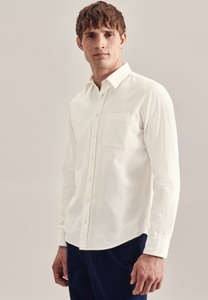 Seidensticker, Casual Hemd Regular Fit Langarm Uni Herren Beige XL, seidensticker Businesshemd »Schwarze Rose«, Regular Langarm Button-Down-Kragen Uni