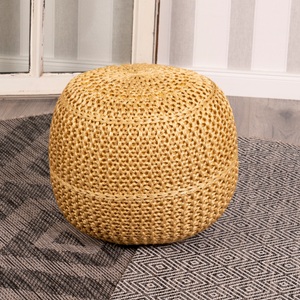 Obsession, Obsession Sitzkissen »My Pouf Exo«, (1 St.), Sitzhocker, rund, Strickoptik, In- und Outdoor geeignet, 