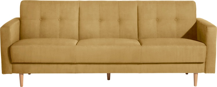 MAX WINZER, Max Winzer® 3-Sitzer »Jesper«, Schlafsofa mit Knopfheftung im Rücken, inklusive Bettkasten, Max Winzer® 3-Sitzer »Jesper Kippcouch mit komfortablem Federkern, klassisch und modern«, Schlafsofa mit Knopfheftung im Rücken, inklusive Bettkasten