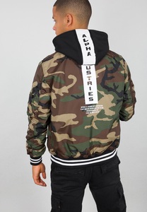 Alpha Industries, Alpha Industries Bomberjacke »Alpha Industries Men - Bomber & Flight Jackets«, Alpha Industries Bomberjacke »ALPHA INDUSTRIES Men - Bomber Jackets MA-1 TT Hood Defense«