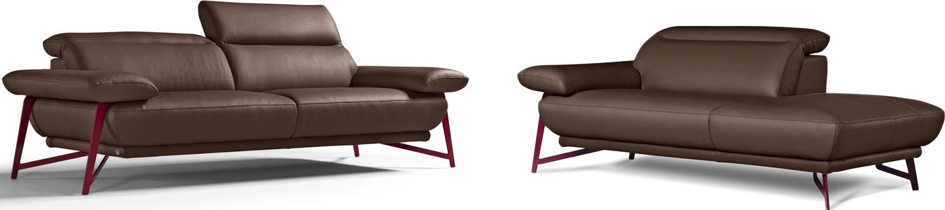 Egoitaliano, Egoitaliano Polstergarnitur »Anais«, Set: bestehend aus Sofa und Ottomane, inkl. Kopfteilverstellung, Egoitaliano Polstergarnitur »Anais, Design mit hohem Sitzkomfort für mehr Bequemlichkeit«, Set: bestehend aus Sofa und Ottomane, inkl. Kopfteilverstellung