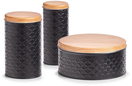 Zeller Present, Zeller Present Vorratsdose »Scandi«, (Set, 3 tlg.), 