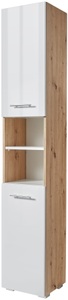 WELLTIME, welltime Hochschrank »Agostino«, Badezimmerschrank, BXH: 33x184 cm, weiss, welltime Hochschrank »Agostino«, Badezimmerschrank, BXH: 33x184 cm, weiss