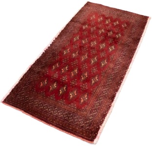 MorgenLand, morgenland Wollteppich »Turkaman Teppich handgeknüpft rot«, rechteckig, 8 mm Höhe, morgenland Wollteppich »Turkaman Teppich handgeknüpft rot«, rechteckig, 8 mm Höhe