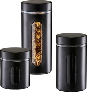 Zeller Present, Zeller Present Vorratsglas »Style«, (Set, 3 tlg.), 