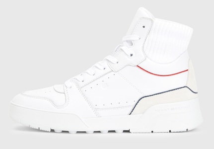Tommy Hilfiger, Tommy Hilfiger Plateausneaker »HIGH CUT BASKET SNEAKER«, im Basket Style, 
