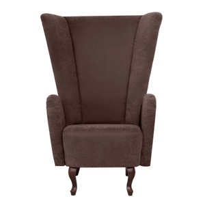 MAX WINZER, Max Winzer® Ohrensessel »Anastasia«, mit geschwungenen Holzfüssen, Hochlehner, Max Winzer® Ohrensessel »Anastasia Designsessel, extravaganter Hochlehnsessel, trendige Farben«, elegantes Highlight im Wohnzimmer, mit geschwungenen Holzfüssen