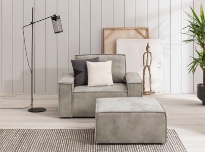 HOME AFFAIRE, Home affaire Sessel »SHERWOOD«, Loveseat und Hocker im Set, passend zur Polster-Serie SHERWOOD, Home affaire Sessel »SHERWOOD«, Loveseat und Hocker im Set, passend zur Polster-Serie SHERWOOD