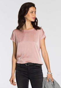LAURA SCOTT, Laura Scott Shirtbluse, aus Satin und Jersey - NEUE FARBEN, Laura Scott Shirtbluse, aus Satin und Jersey