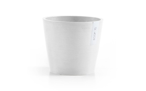 Ecopots, Ecopots Pflanzentopf Amsterdam 20, Weiss, ECOPOTS Pflanzkübel »Amsterdam 20 Weiss«