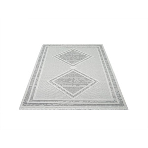 Carpet City Teppich »LINDO 8853«, rechteckig, Kurzflor, Hochtief-Muster/ 3D-Effekt, Fransen, Boho-Stil, Wohnzimmer