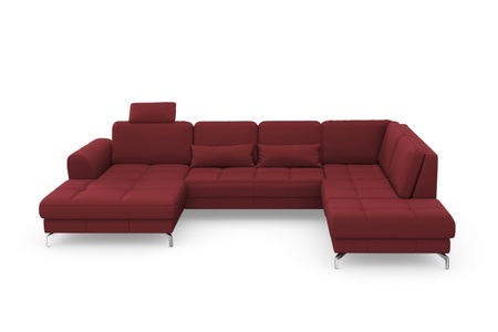 sit&more Wohnlandschaft »Bendigo V«, inklusive Sitztiefenverstellung, Bodenfreiheit 12 cm, wahlweise in 2 unterschiedlichen Fussfarben