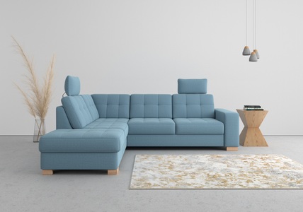 SIT&MORE, sit&more Ecksofa, wahlweise mit Bettfunktion und Bettkasten, sit&more Ecksofa »Quincy L-Form«, wahlweise mit Bettfunktion und Bettkasten