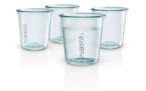 Eva Solo, Recycled Glas / 4er Set - 25 cl / Recycling-Glas - - Eva Solo transparent en glas, Eva Solo Glas »Recycled 250 ml«, (4 tlg.)