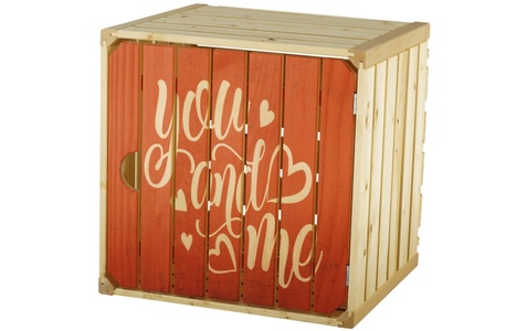 HOLZ ZOLLHAUS, Holz Zollhaus Holzkiste »You and Me«, 