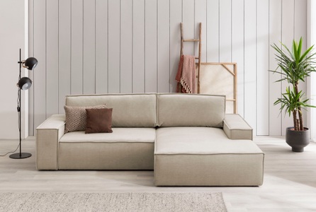 Home affaire Ecksofa »SHERWOOD«, mit Bett-Funktion (Liegefläche 210x136 cm), mit 2 losen Rückenkissen