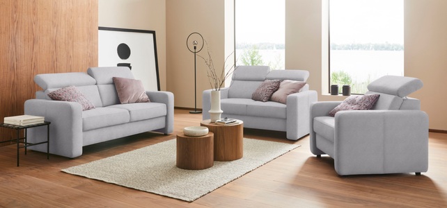 sit&more 2,5-Sitzer »Bologna«, inklusive Kopfteilverstellung und Federkern