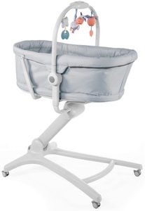 CHICCO, Chicco Kombihochstuhl »Baby Hug 4 in 1, Grey«, Stubenwagen, Liegesessel, Hochstuhl und erster Stuhl in Einem!, Chicco Wippe »Baby Hug 4 in 1«