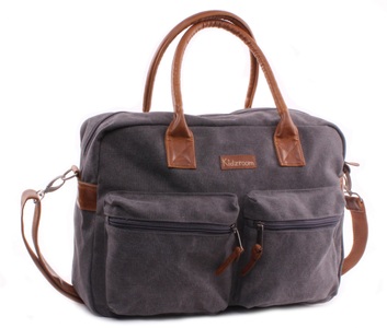 Kidzroom, Kidzroom Wickeltasche Vision of Love aus Canvas Grau, 