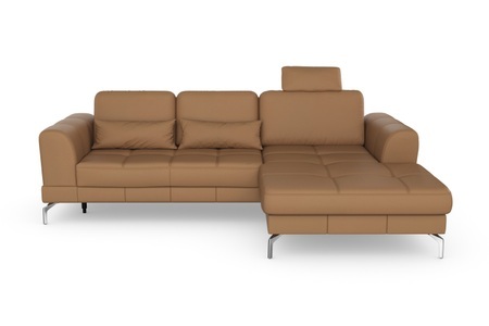 sit&more Ecksofa »Bendigo V«, inklusive Sitztiefenverstellung, Bodenfreiheit 15 cm, wahlweise in 2 unterschiedlichen Fussfarben