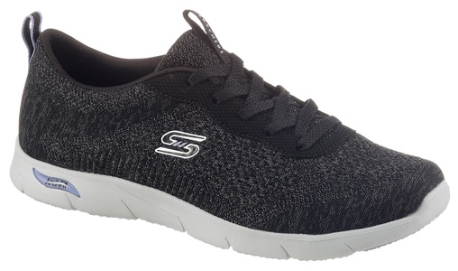Skechers, SKECHERS Schnürschuh für Damen schwarz, Sportschuh Skechers Arch Fit Refine Skechers Schwarz