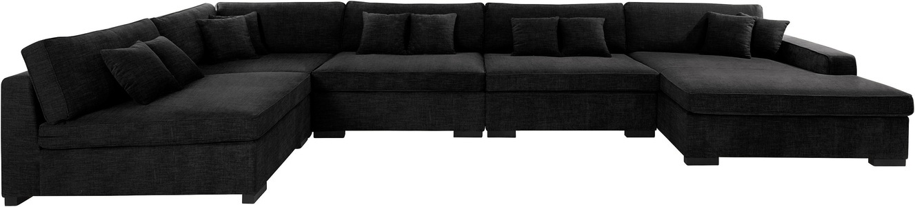 Guido Maria Kretschmer Home&Living, Guido Maria Kretschmer Home&Living Wohnlandschaft »Skara XXL«, Lounge-Sofa XXL mit Federkern-Polsterung, in vielen Bezugsvarianten, auch recycelt, Guido Maria Kretschmer Home&Living Wohnlandschaft »Skara XXL U-Form«, Lounge-Sofa XXL mit Federkern-Polsterung, in vielen Bezugsvarianten
