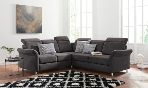 sit&more Ecksofa, inklusive Federkern, wahlweise mit Kopfteilverstellung, Bettfunktion und Schubladenstauraum