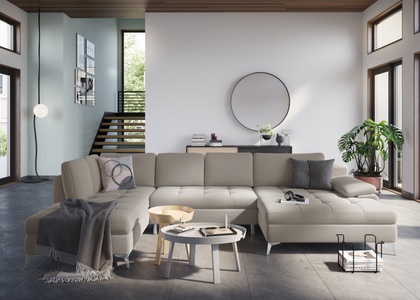 sit&more Wohnlandschaft, mit Mega-Recamiere, wahlweise mit Bettfunktion und Bettkasten