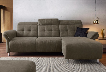 PLACES OF STYLE, Places of Style Ecksofa »Manhattan«, 2 Sitze mit elektrischer Relaxfunktion, verstellbare Armlehnen, Home affaire Ecksofa »Manhattan L-Form« 2 Sitze mit elektrischer Relaxfunktion, verstellbare Armlehnen