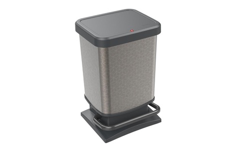undefined, Rotho - Treteimer Paso 20 l, Grau, ROTHO Mülleimer »Paso 20L grau«, 1 Behälter