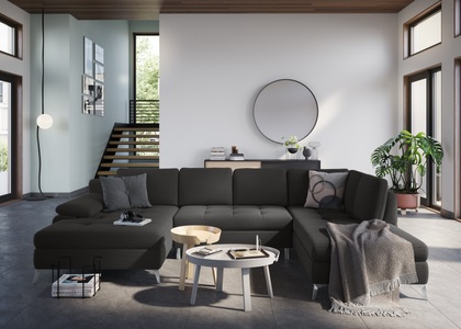 sit&more Wohnlandschaft, mit Recamiere, wahlweise mit Bettfunktion und Bettkasten