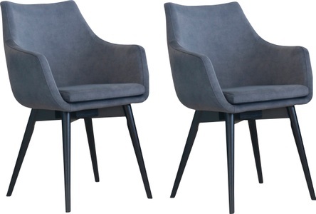 HOME AFFAIRE, Home affaire Armlehnstuhl »New Queen«, (Set), 2 St., Samtvelours, Gestell Buche Massivholz schwarz lackiert, Easy Care-Stoff, Home affaire Armlehnstuhl »New Queen«, (Set), 2 St., Samtvelours, Gestell Buche Massivholz schwarz lackiert, Easy Care-Stoff