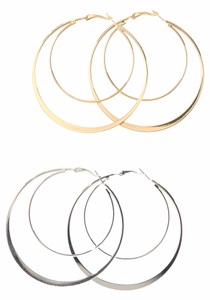 J. JAYZ, J.Jayz Creolen-Set »klassisch mit einem Hauch extravaganz« (Set, 4 tlg.), Firetti Creolen-Set »klassisch mit einem Hauch extravaganz«, (Set, 4 tlg.)