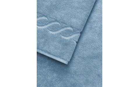CF by Christian Fischbacher, CF by Christian Fischbacher CF by, Christian Fischbacher - Handtuch ROMANCE - blau - Baumwolle - 50/100 cm