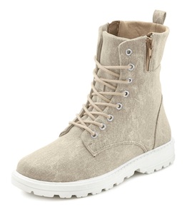 Lascana, LASCANA Schnürstiefelette, zum Schnüren, modische Optik im Combat Look, Reissverschluss-Boots, LASCANA Stiefelette zum Schnüren, modische Optik im Combat Look, Reissverschluss-Boots