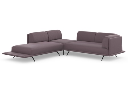 machalke®, machalke® Ecksofa »benito«, mit bezogenem Sockel, machalke® Ecksofa »benito, L-Form«, mit bezogenem Sockel