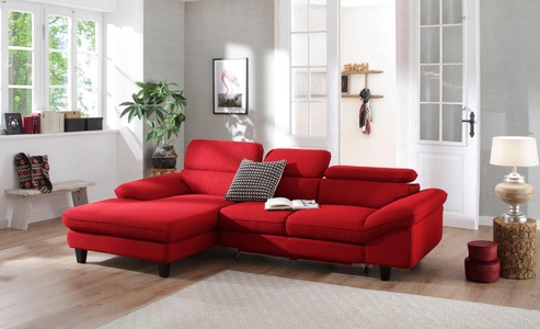 HOME AFFAIRE, Home affaire Ecksofa »Pilot«, wahlweise mit Bettfunktion und Bettkasten, Home affaire Ecksofa »Pilot L-Form«, wahlweise mit Bettfunktion und Bettkasten