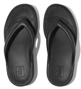 Fitflop, Fitflop Zehentrenner »RELIEFF RECOVERY TOE-POST SANDALS - TONAL RUBBER«, Keilabsatz, Sommerschuh, Schlappen mit Microwobbleboard, Fitflop - sandalen für en relieff, Damen, Größe 39