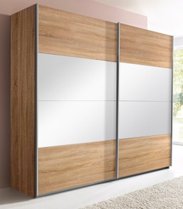 rauch ORANGE, rauch ORANGE Schwebetürenschrank »Quadra«, mit Spiegelelementen, rauch Schwebetürenschrank »Quadra«, mit Spiegelelementen