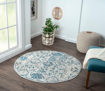 Myflair Möbel & Accessoires Teppich »My Heriz 2«, rund, Kurzflor, klassisches Orient Design, besonders weich durch Microfaser