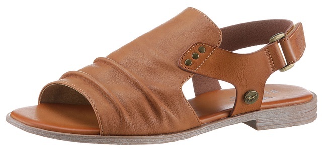 MUSTANG SHOES, Mustang Shoes Riemchensandale, mit Klettverschluss im Fersenbereich, Mustang Shoes Riemchensandale, Sommerschuh, Sandalette, Blockabsatz, mit Klettverschluss